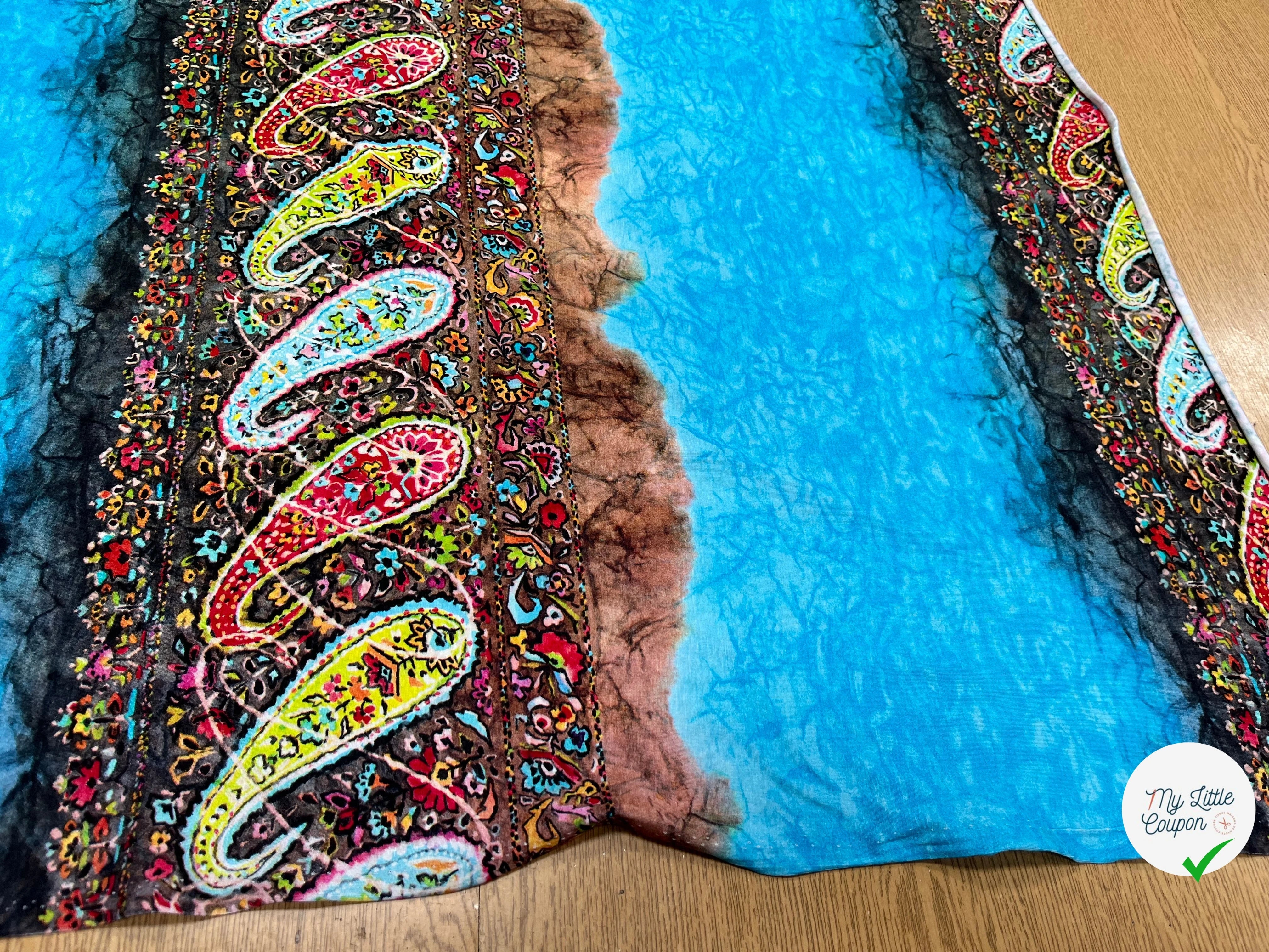 JERSEY DE COTON IMPRIMÉ PIMENT MULTICOLORES - My Little Coupon
