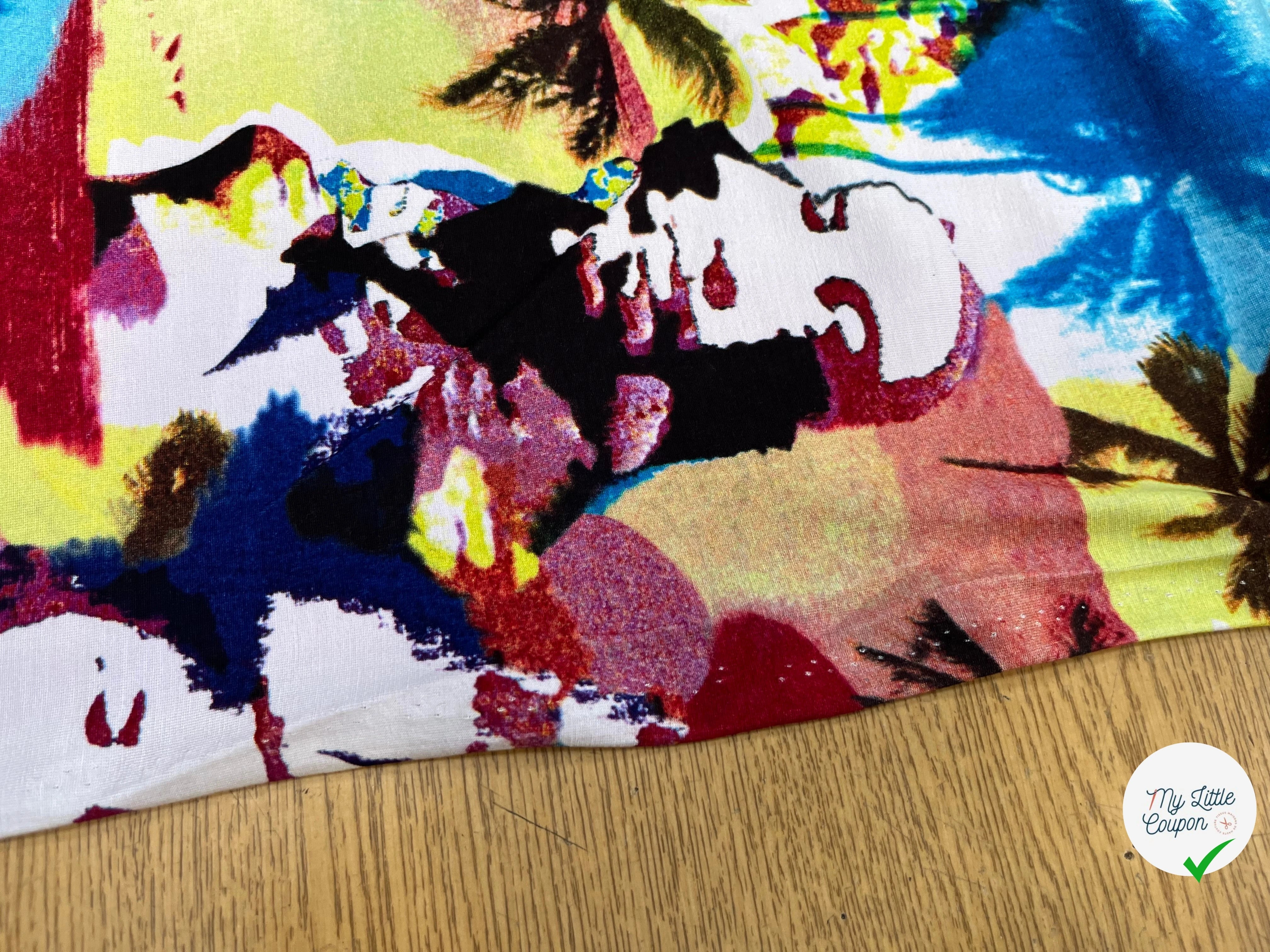 JERSEY DE COTON IMPRIMÉ POP ART - My Little Coupon