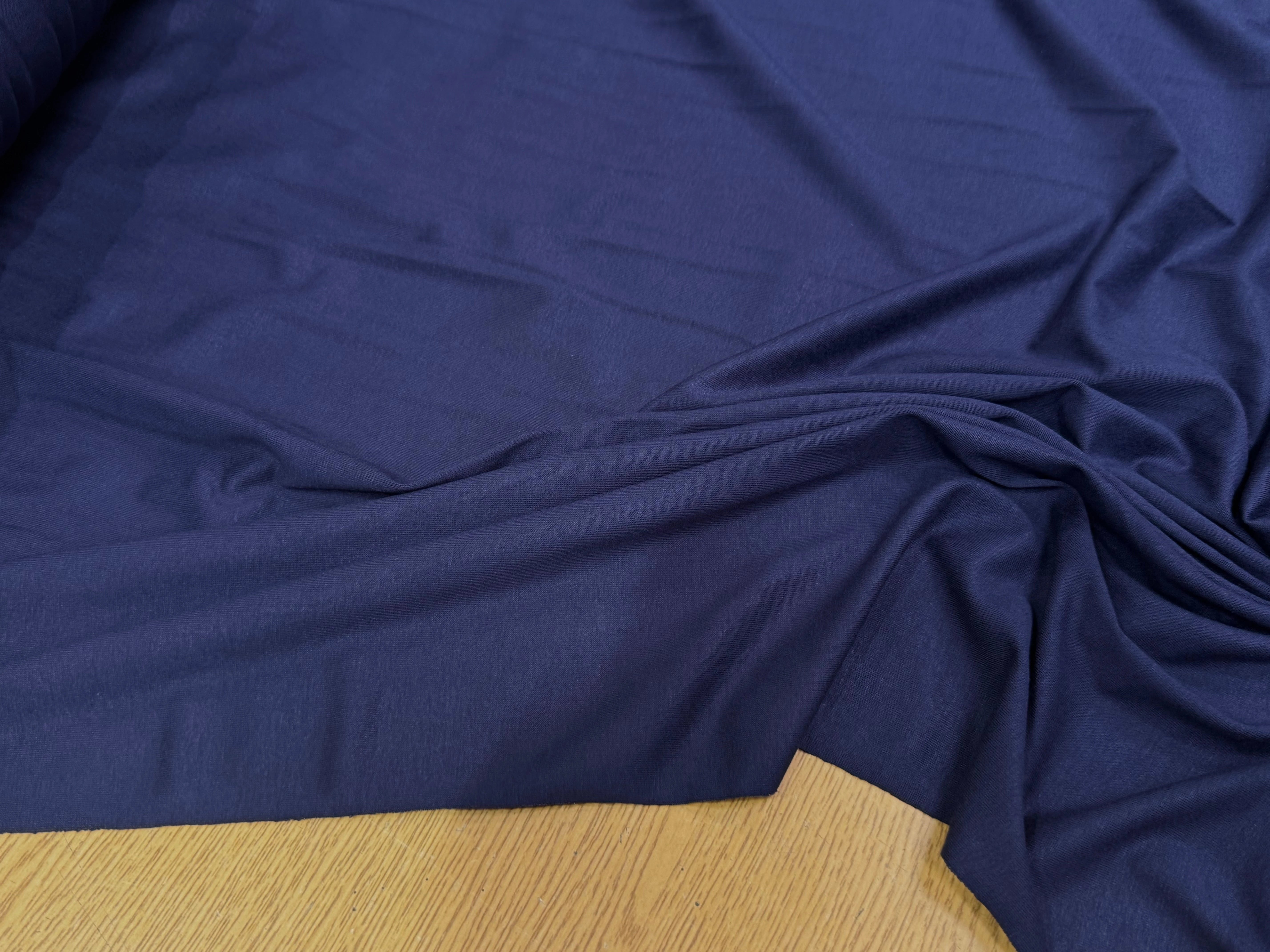 JERSEY DE COTON LEGER BLUE ULTRA STRETCH - My Little Coupon