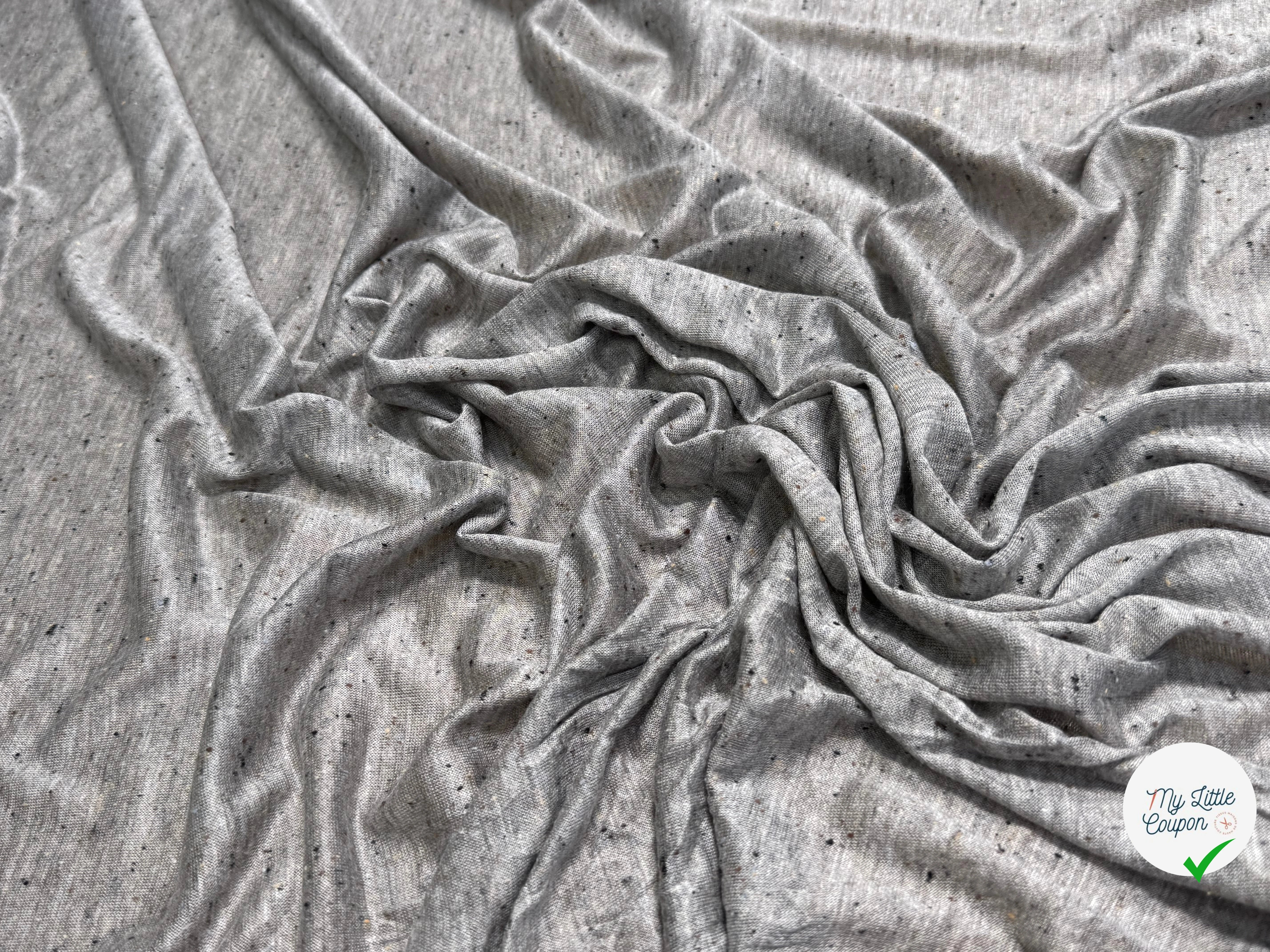 JERSEY DE COTON LÉGER SOFT GRIS - My Little Coupon