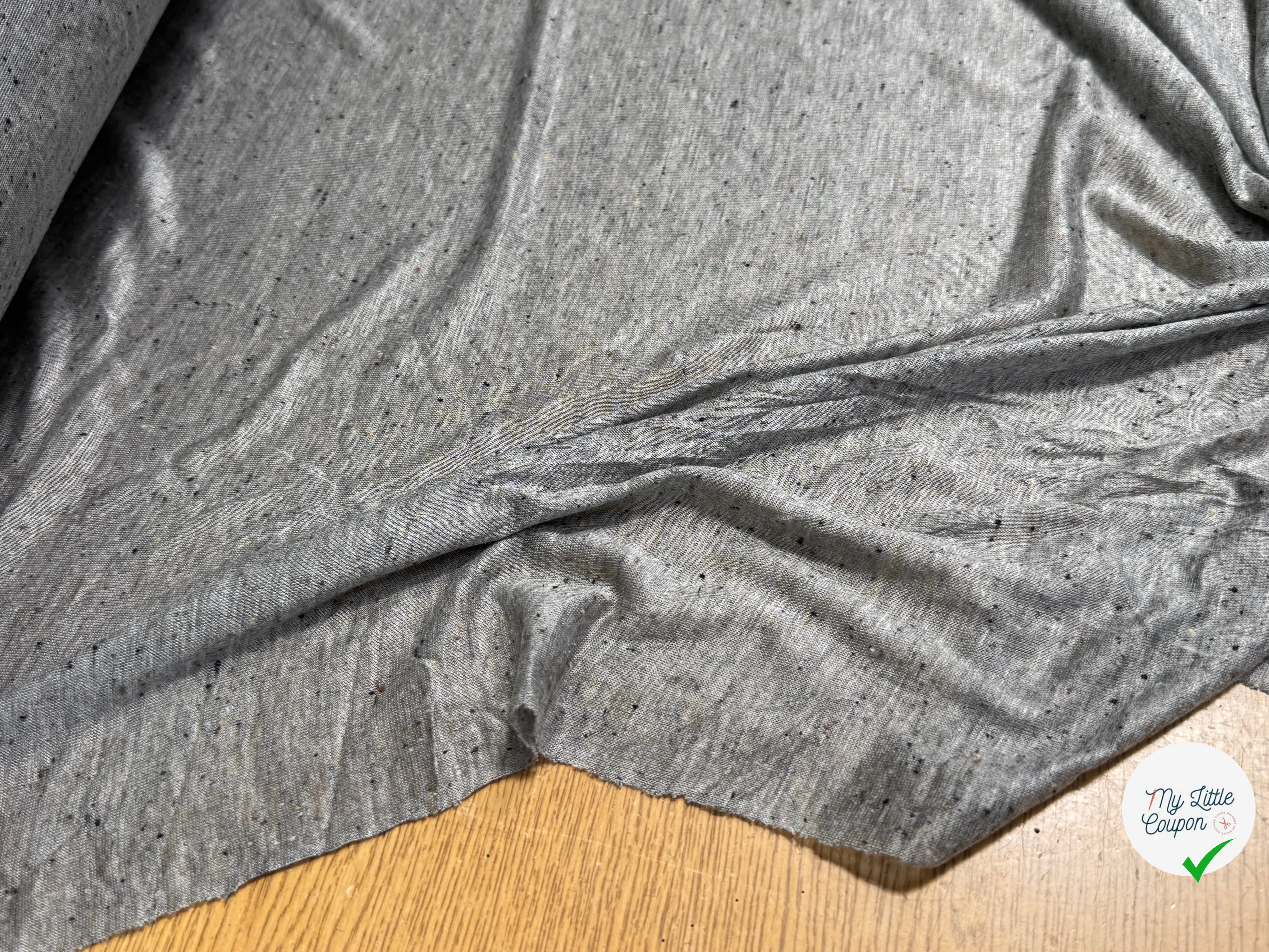 JERSEY DE COTON LÉGER SOFT GRIS - My Little Coupon