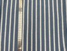 JERSEY DE COTON  LOURD RAYURES BLANC FOND GRIS BLEU MSO