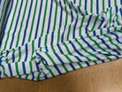 JERSEY DE COTON MARINIÈRE RAYURES NEIGE/VERT/MER - My Little Coupon