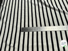 JERSEY DE COTON MARINIÈRE RAYURES SWAN/NOIR 145 - My Little Coupon