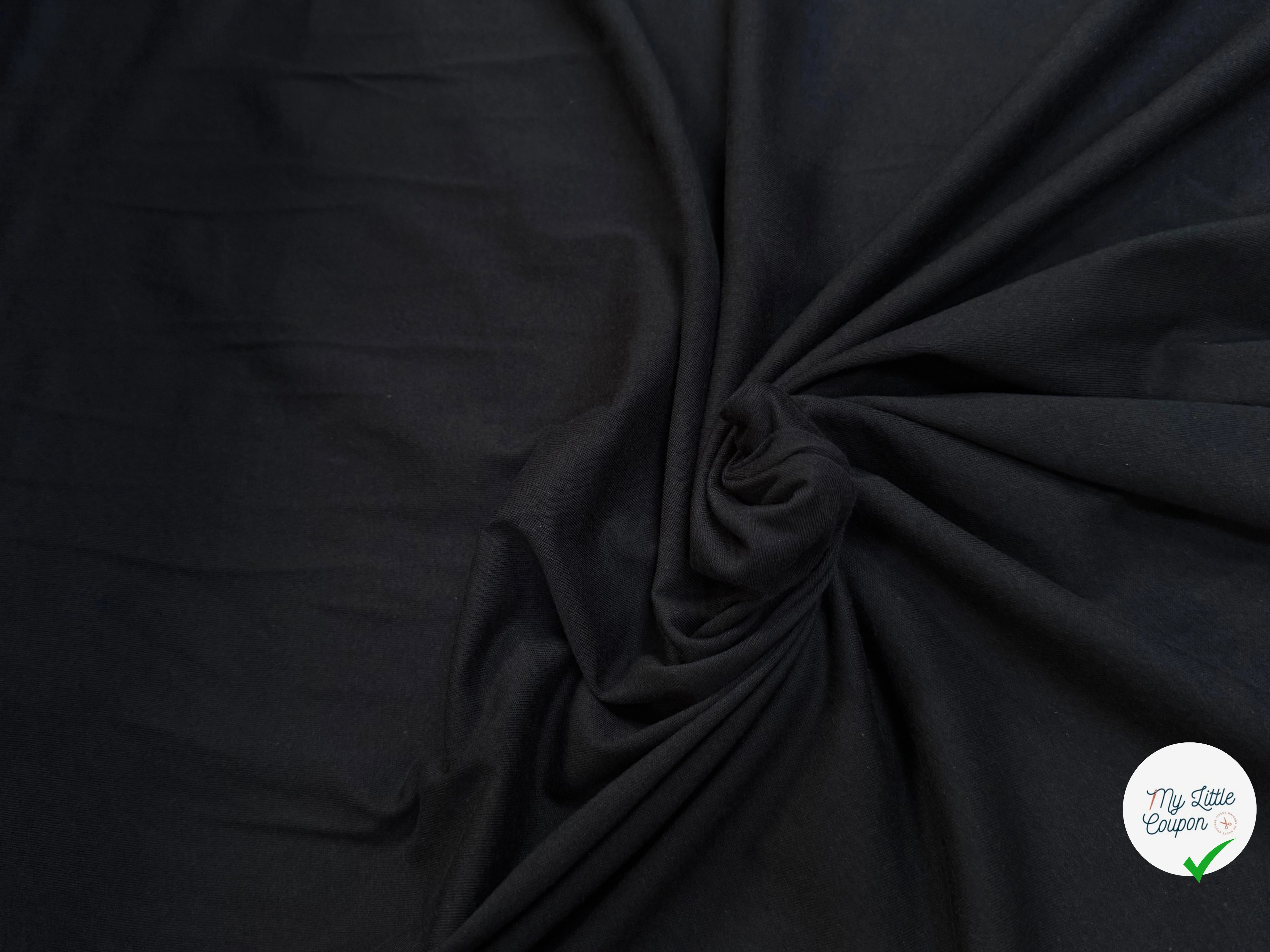 JERSEY DE COTON NOIR - My Little Coupon