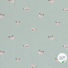 Jersey de coton paresseux bleu bébé