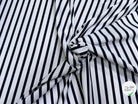 JERSEY DE COTON PEAU DE PÊCHE ULTRA STRETCH RAYURES BLANC ET NAVY FABRICATION RÉGION DE TROYES 🇫🇷 - My Little Coupon