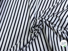 JERSEY DE COTON PEAU DE PÊCHE ULTRA STRETCH RAYURES BLANC ET NAVY FABRICATION RÉGION DE TROYES 🇫🇷 - My Little Coupon