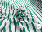 JERSEY DE COTON RAYURES VERT SAPIN - My Little Coupon
