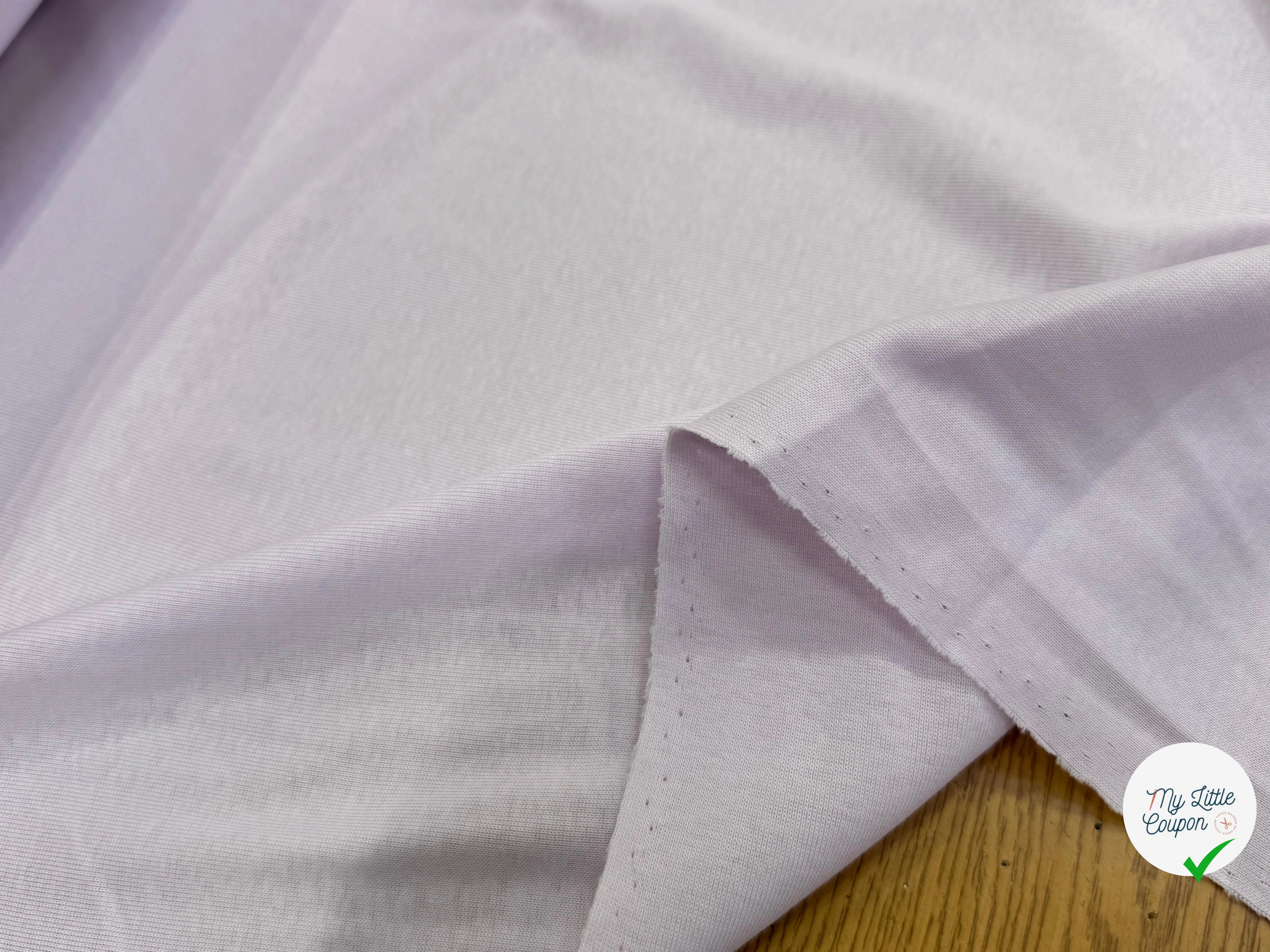 JERSEY DE COTON STRETCH QUALITÉ PREMIUM LILAS - My Little Coupon