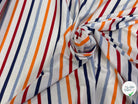 JERSEY DE COTON SUPER DOUX STRETCH MULTICOLORE BLEU ORANGE ROUGE FABRICATION RÉGION DE TROYES 🇫🇷 - My Little Coupon
