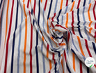 JERSEY DE COTON SUPER DOUX STRETCH MULTICOLORE BLEU ORANGE ROUGE FABRICATION RÉGION DE TROYES 🇫🇷 - My Little Coupon