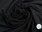 JERSEY DE COTON UNI NOIR - My Little Coupon