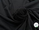 JERSEY DE COTON UNI NOIR - My Little Coupon