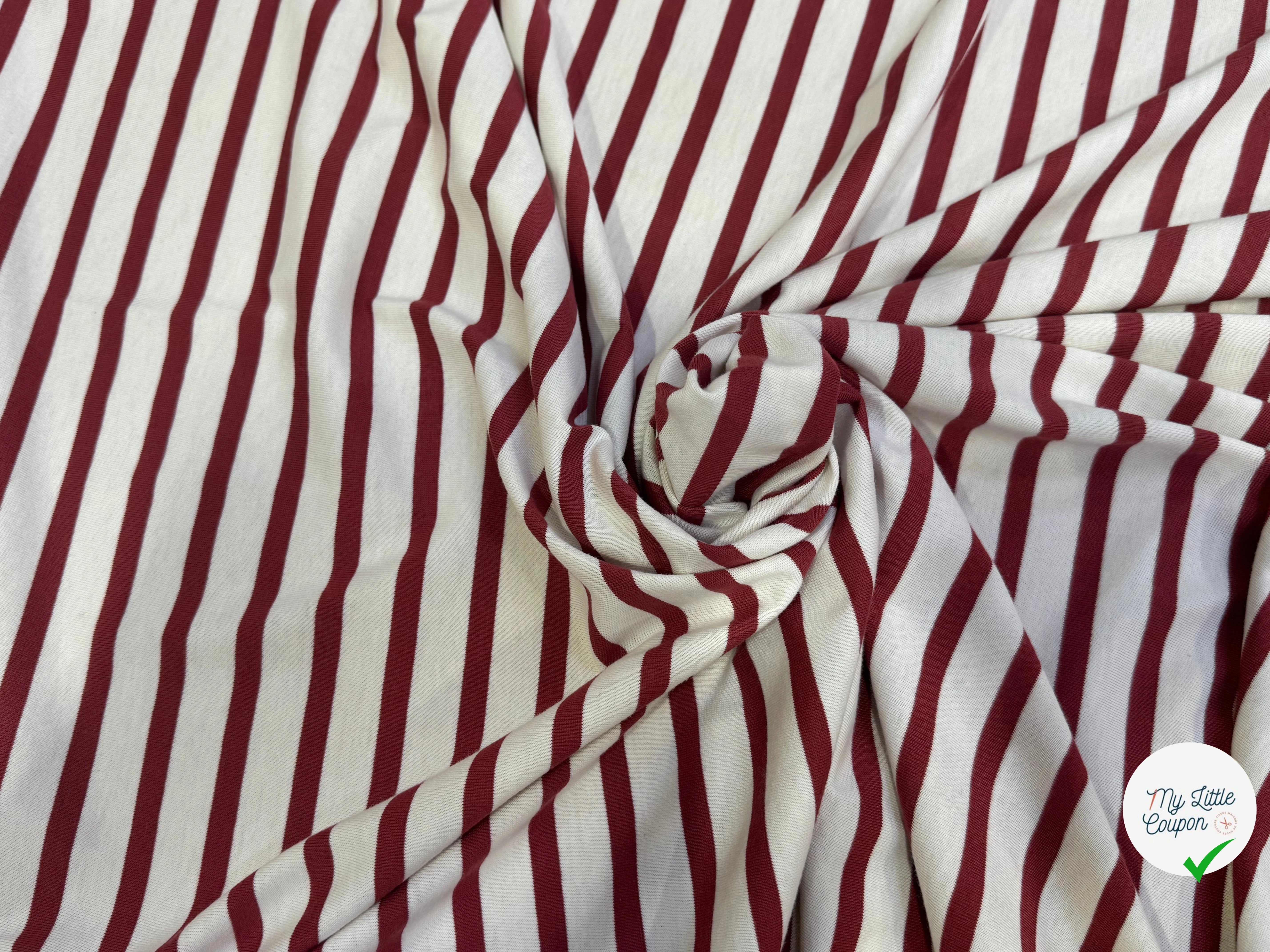 JERSEY DE COTON UNI ROUGE BRIQUE PROFOND FABRICATION RÉGION DE TROYES 🇫🇷 - My Little Coupon