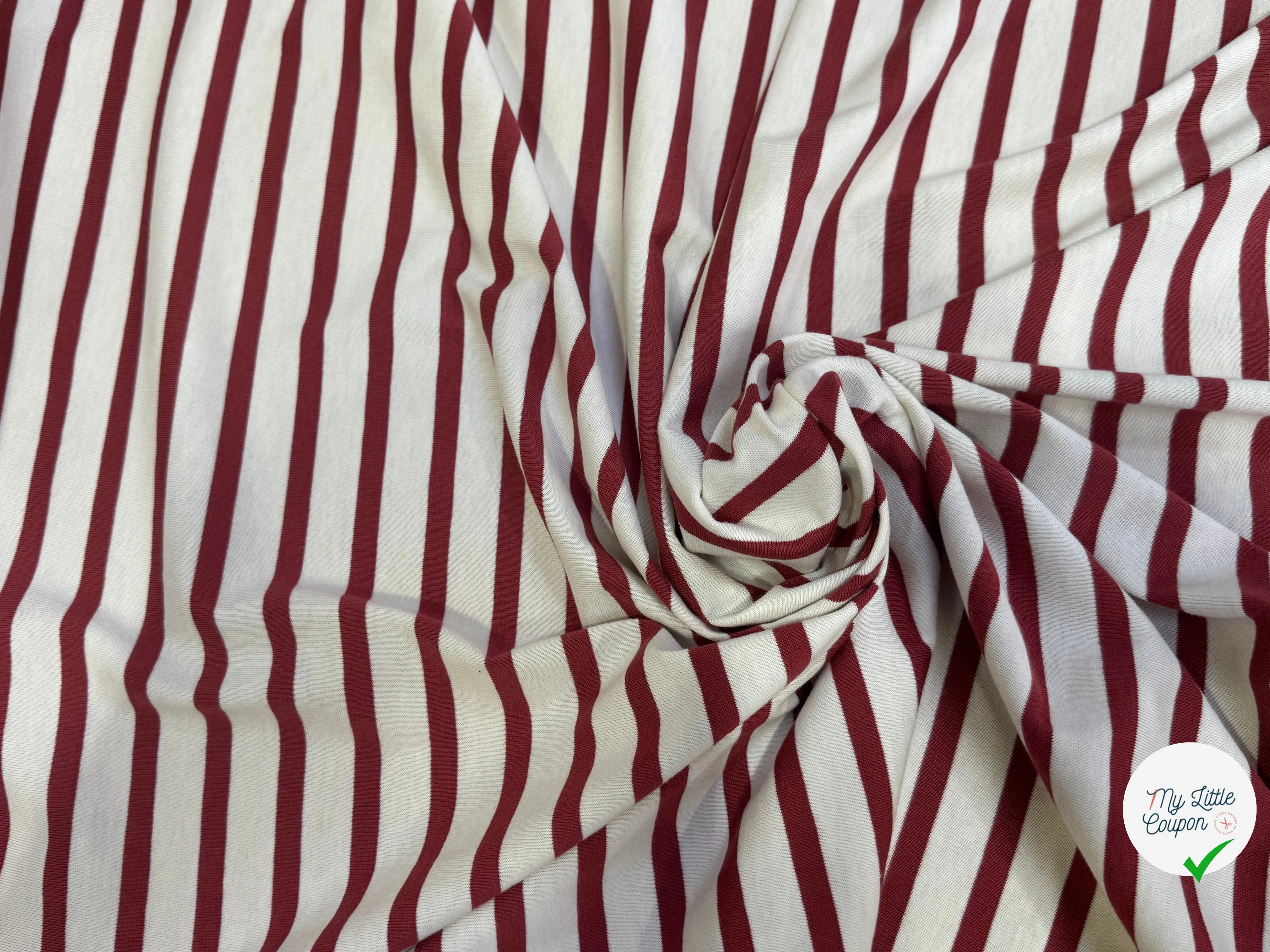 JERSEY DE COTON UNI ROUGE BRIQUE PROFOND FABRICATION RÉGION DE TROYES 🇫🇷 - My Little Coupon