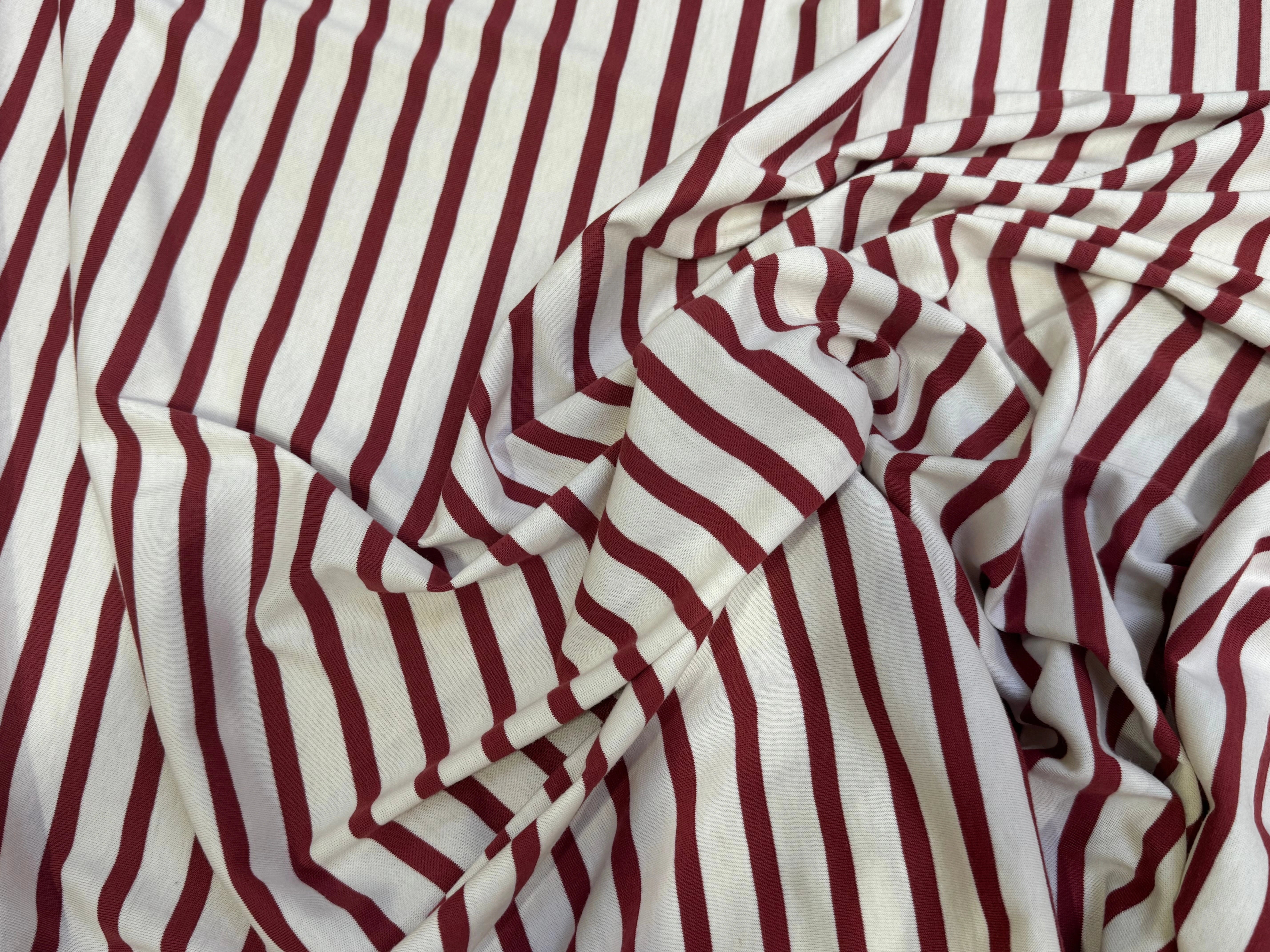 JERSEY DE COTON UNI ROUGE BRIQUE PROFOND FABRICATION RÉGION DE TROYES 🇫🇷 - My Little Coupon