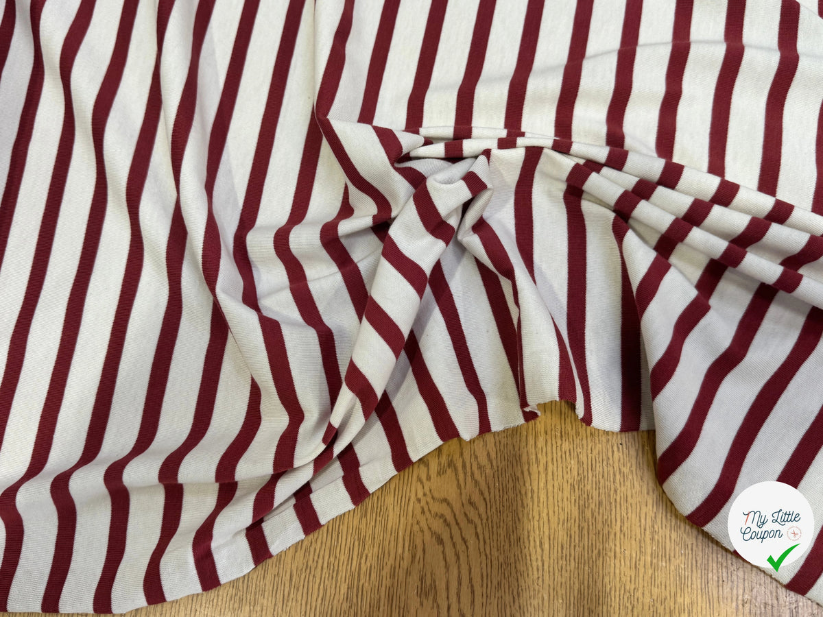 JERSEY DE COTON UNI ROUGE BRIQUE PROFOND FABRICATION RÉGION DE TROYES 🇫🇷 - My Little Coupon