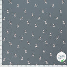 Jersey de coton zèbres indigo