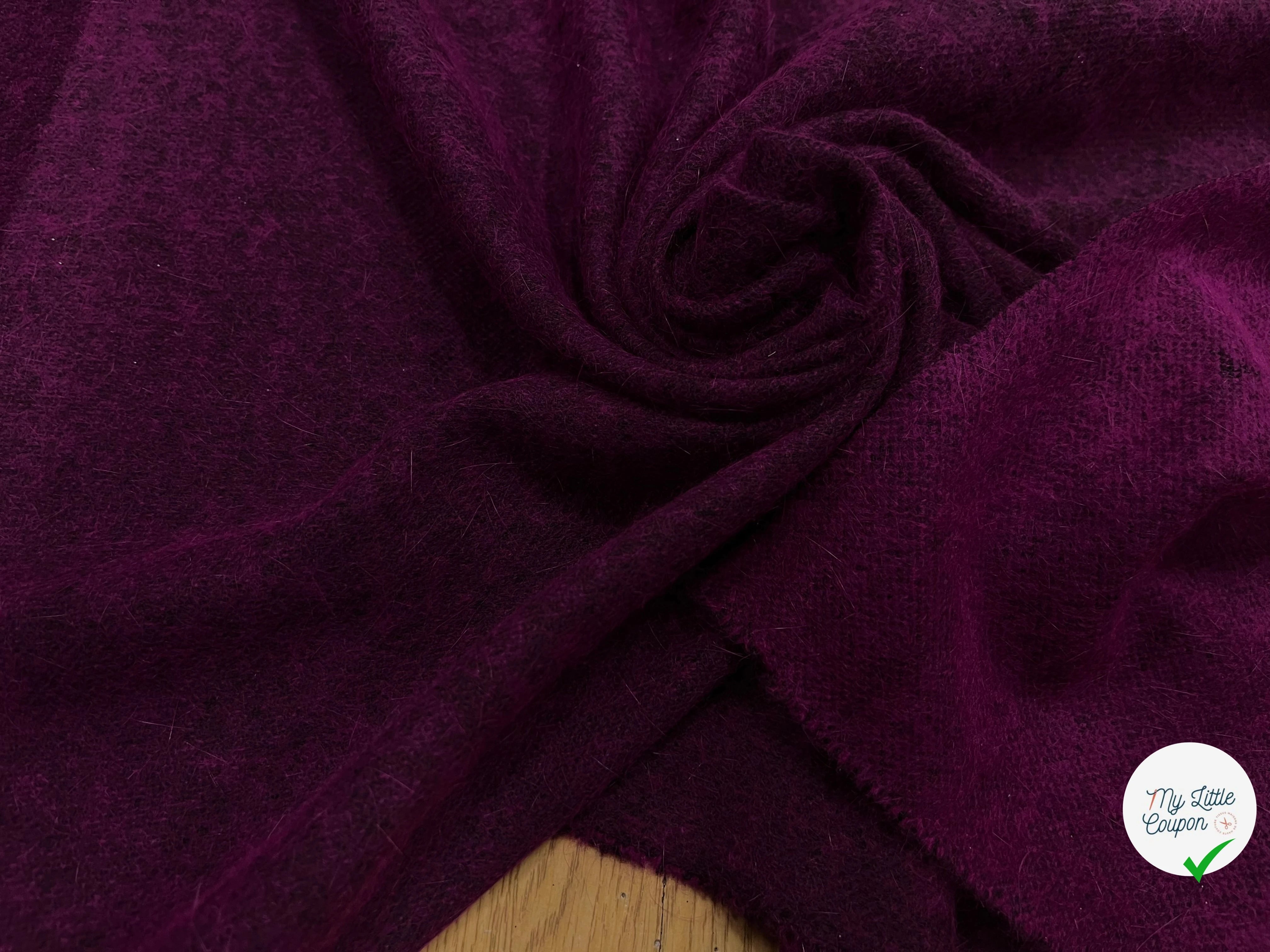 JERSEY DE LAINE LÉGER VIOLET 95% LAINE - My Little Coupon