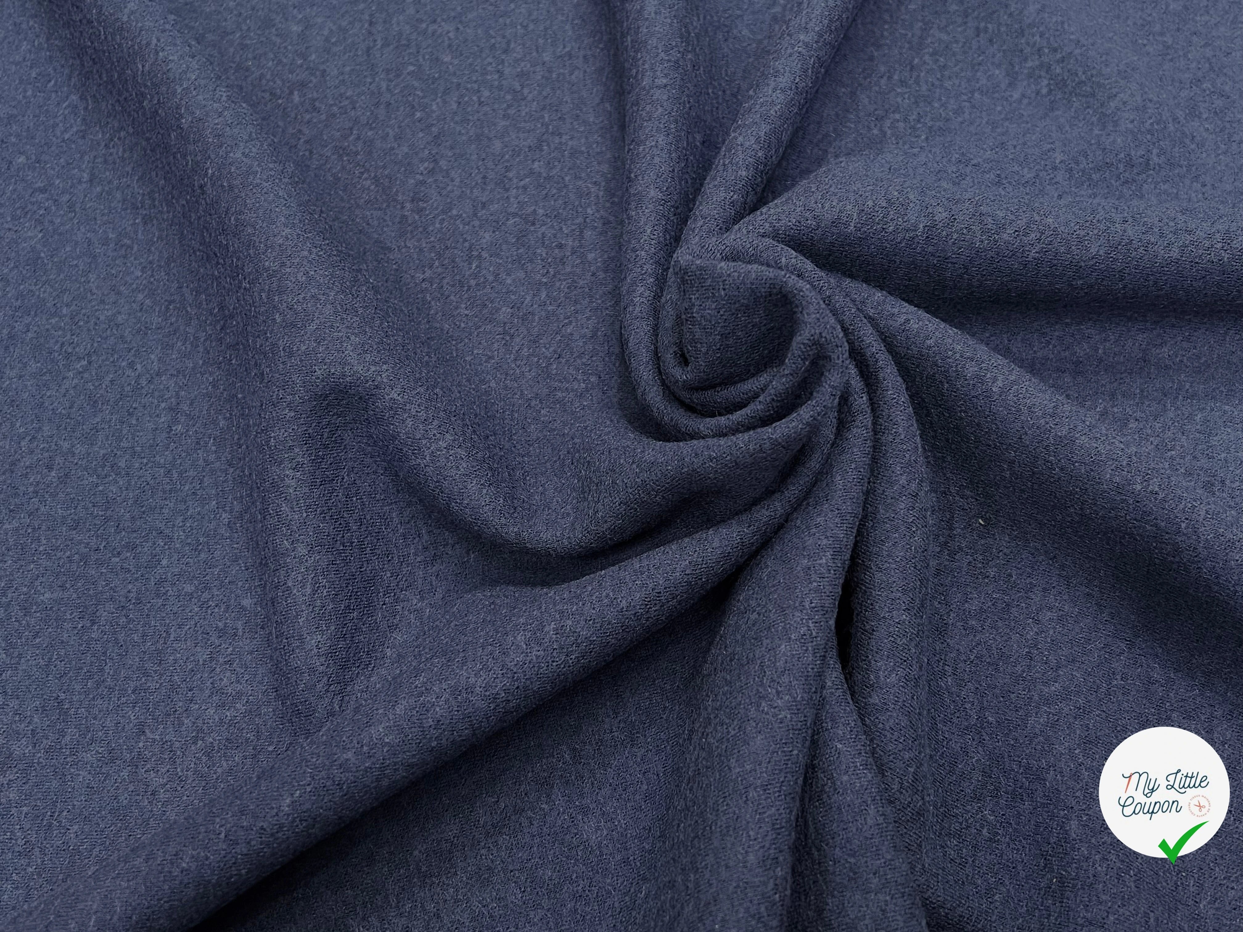 JERSEY DE LAINE LOURD BLEU MARRINE 100% LAINE - My Little Coupon