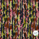 Jersey de viscose abstrait fuchsia