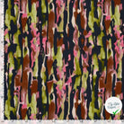 Jersey de viscose abstrait fuchsia