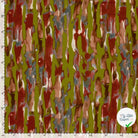 Jersey de viscose abstrait vert kaki