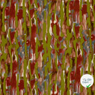 Jersey de viscose abstrait vert kaki