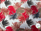 JERSEY DE VISCOSE TISSU IMPRIMÉ ABSTRAIT CORAL - My Little Coupon