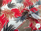 JERSEY DE VISCOSE TISSU IMPRIMÉ ABSTRAIT CORAL - My Little Coupon