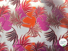 JERSEY DE VISCOSE TISSU IMPRIMÉ ABSTRAIT FUCHSIA - My Little Coupon
