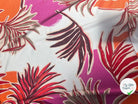 JERSEY DE VISCOSE TISSU IMPRIMÉ ABSTRAIT FUCHSIA - My Little Coupon