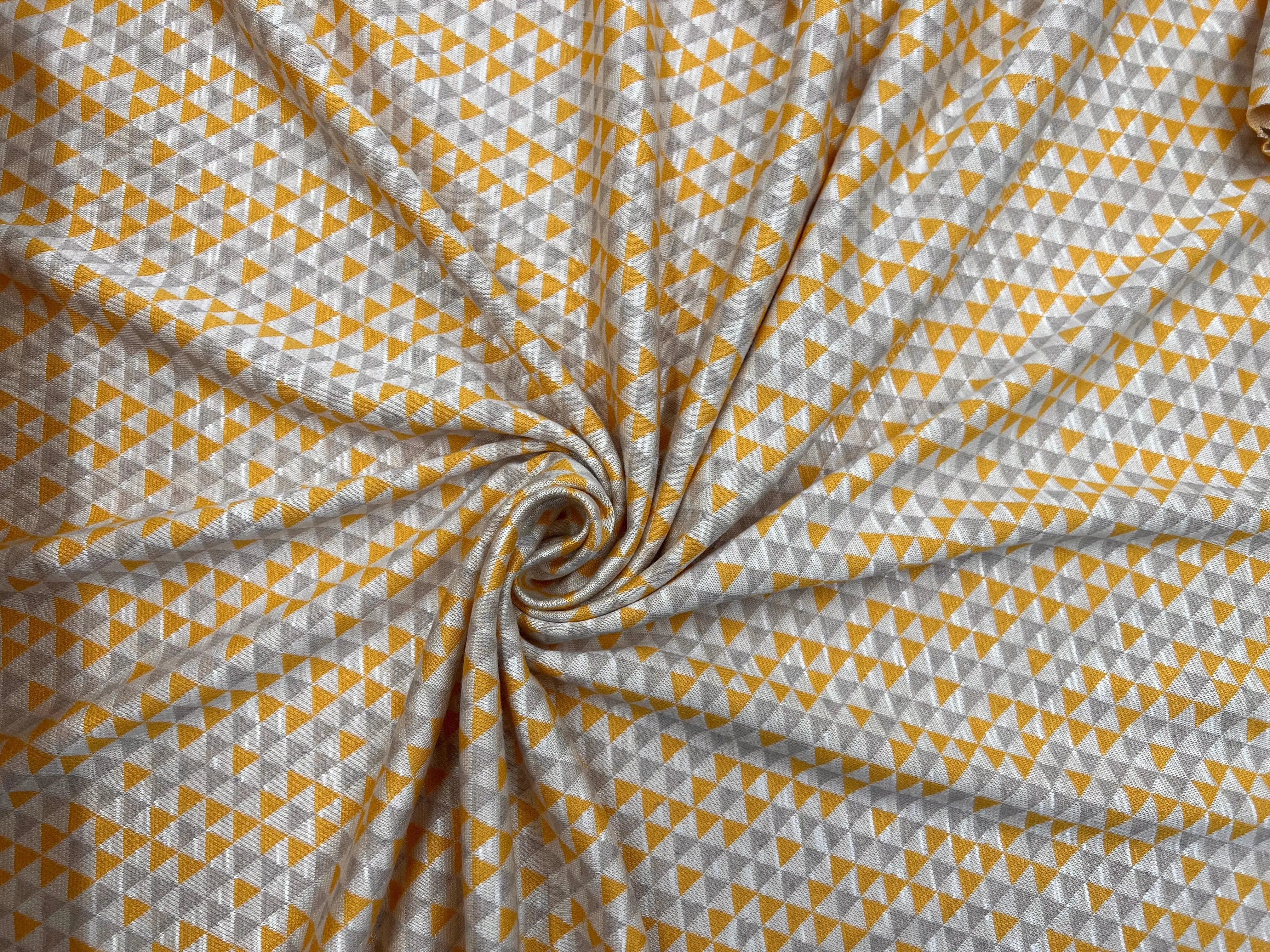 JERSEY DOUX MELI MELO DE TRIANGLES - My Little Coupon - tissu - coudre