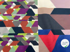 JERSEY FLUIDE BANDES SUCCESSIVES DE DESSINS GÉOMÉTRIQUE - coupon de tissu de 3 mètres - My Little Coupon - tissu - coudre