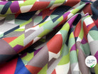 JERSEY FLUIDE BANDES SUCCESSIVES DE DESSINS GÉOMÉTRIQUE - coupon de tissu de 3 mètres - My Little Coupon - tissu - coudre