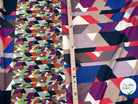 JERSEY FLUIDE BANDES SUCCESSIVES DE DESSINS GÉOMÉTRIQUE - coupon de tissu de 3 mètres - My Little Coupon - tissu - coudre