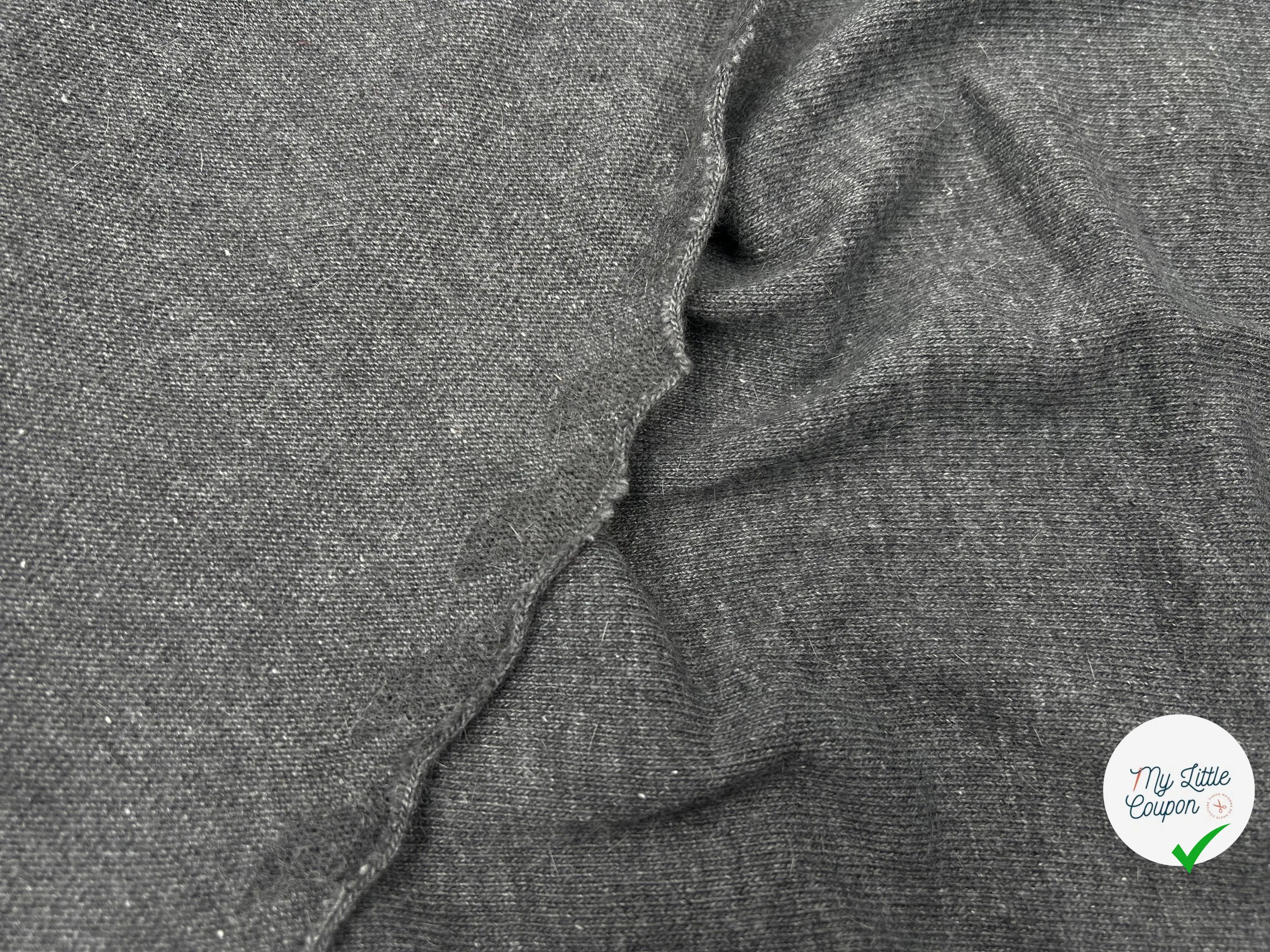 JERSEY GRIS VISCOSE ACÉTATE GRIS SOUTENU - My Little Coupon - tissu - coudre