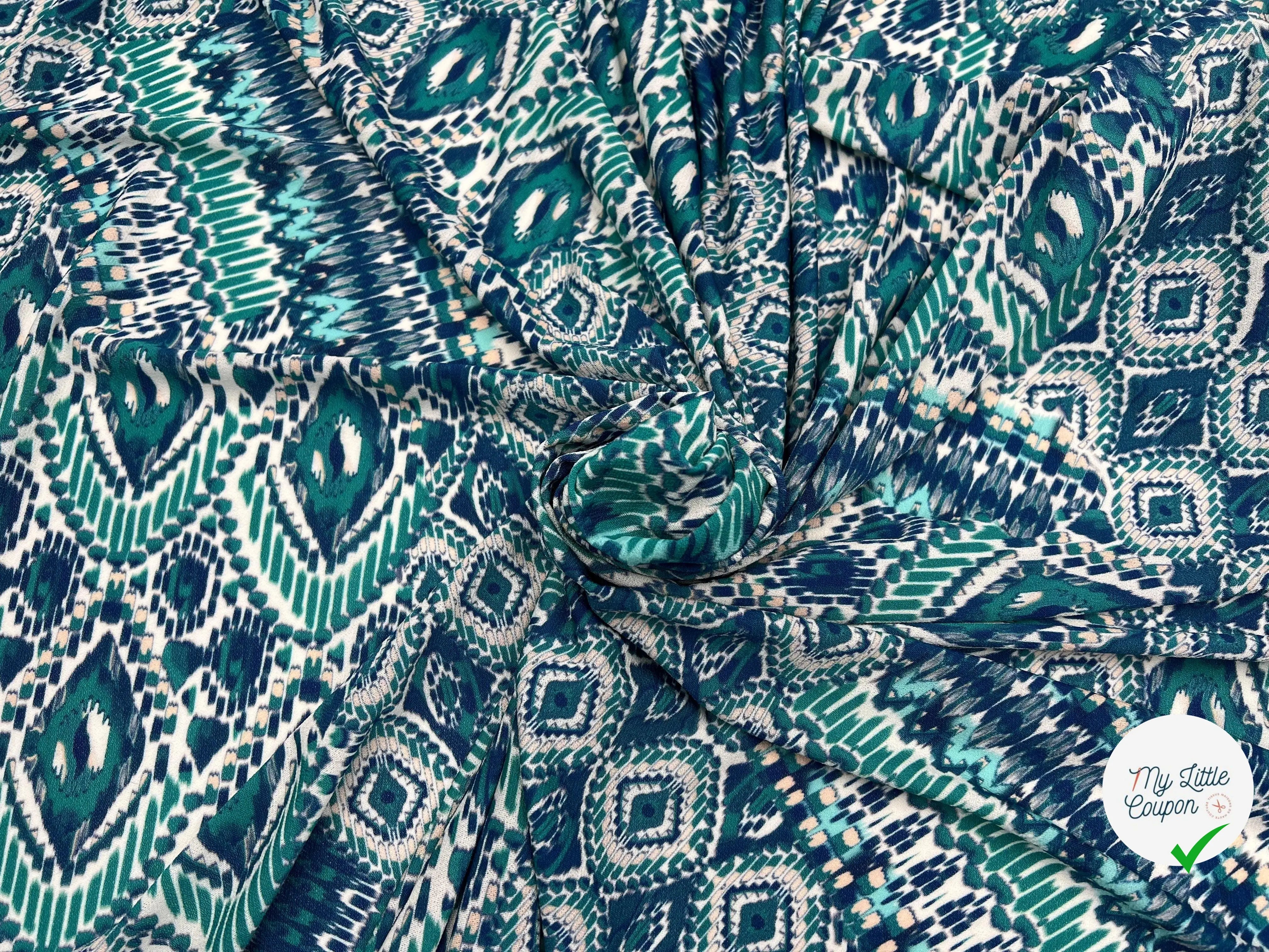JERSEY IMPRIMÉ ARLEQUIN DE JADE - My Little Coupon - tissu - coudre