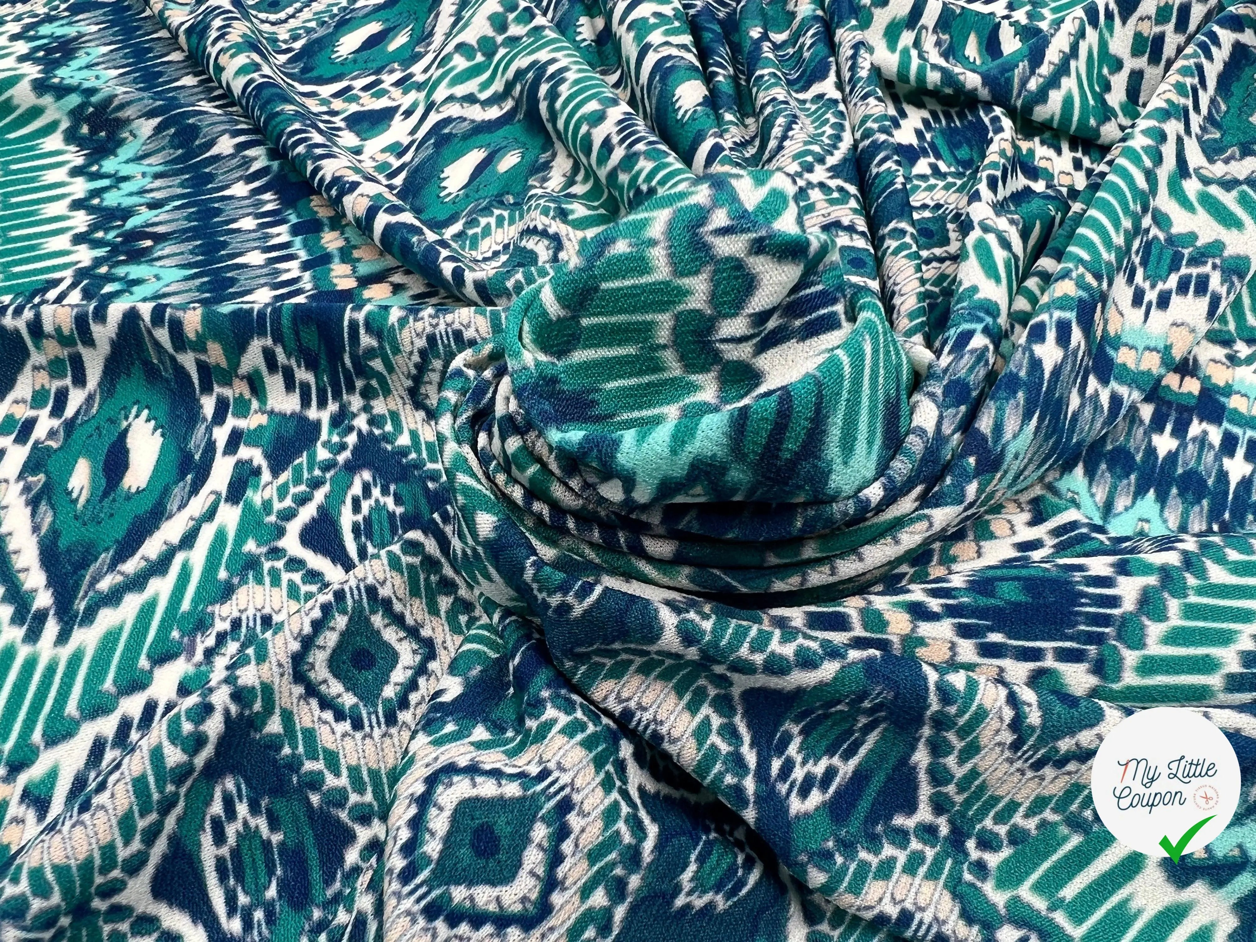 JERSEY IMPRIMÉ ARLEQUIN DE JADE - My Little Coupon - tissu - coudre