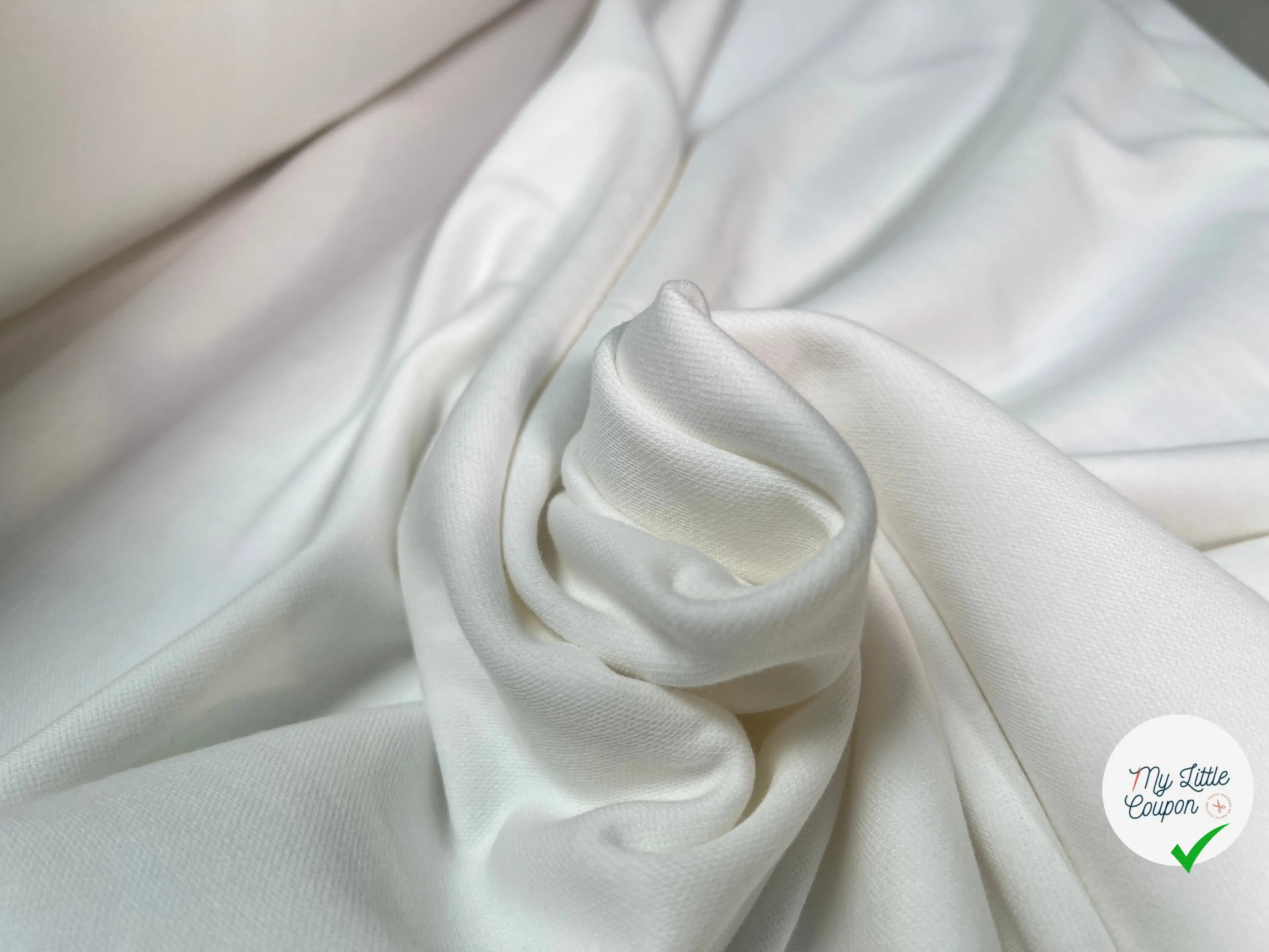 JERSEY INTERLOCK COTON QUALITÉ PRESTIGIEUSE JAPON - My Little Coupon - tissu - coudre