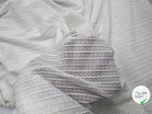 JERSEY JACQUARD RAYURES BLANC - My Little Coupon - tissu - coudre