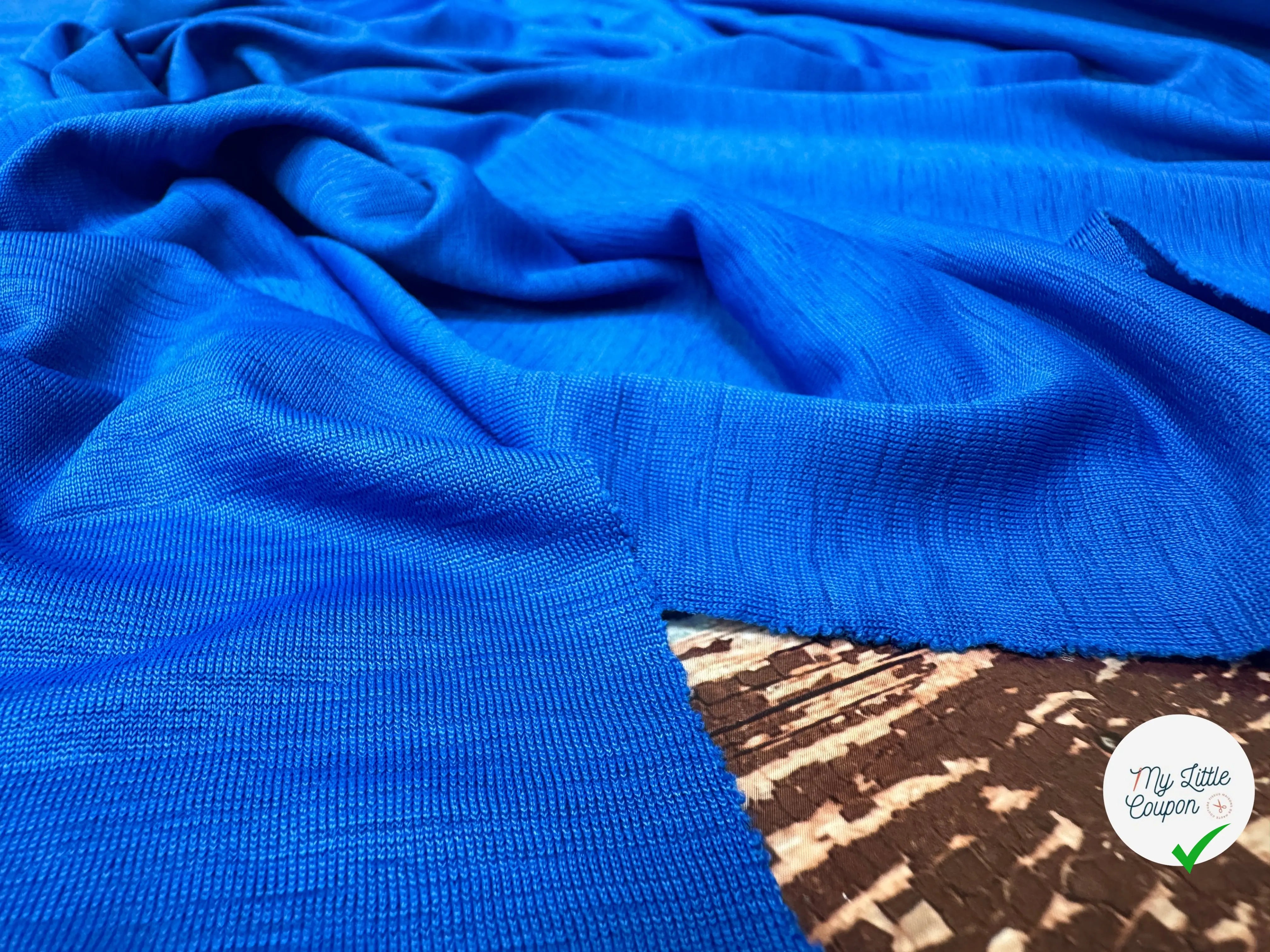 JERSEY JASPÉ FROID BLEU ELECTRIQUE - My Little Coupon