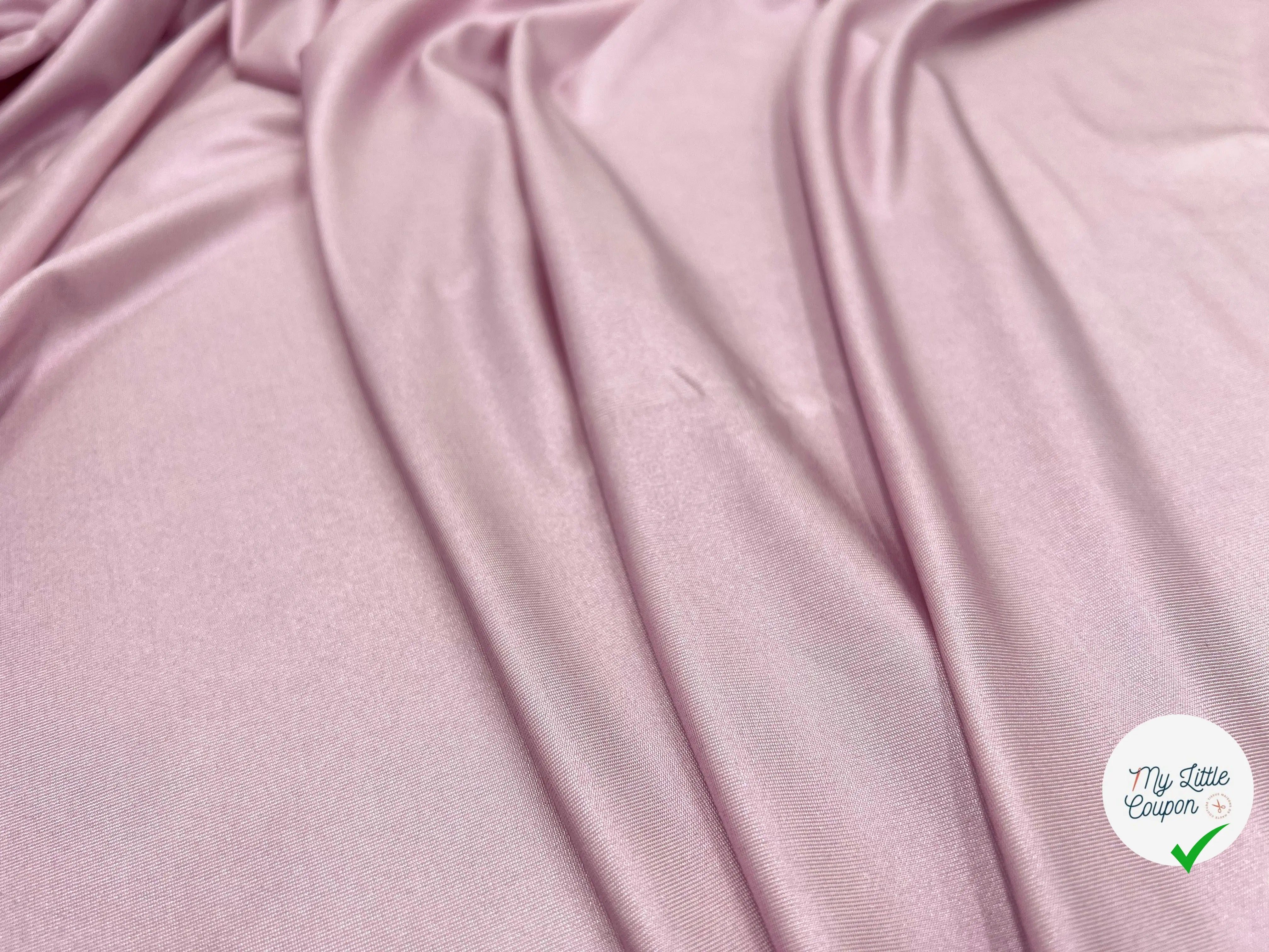 JERSEY LAMINATION ROSE SHINY - My Little Coupon - tissu - coudre