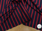 JERSEY MARINIÈRE RAYURES BLEU MARINE ET ROUGE COTON STRETCH FABRICATION RÉGION DE TROYES 🇫🇷 - My Little Coupon