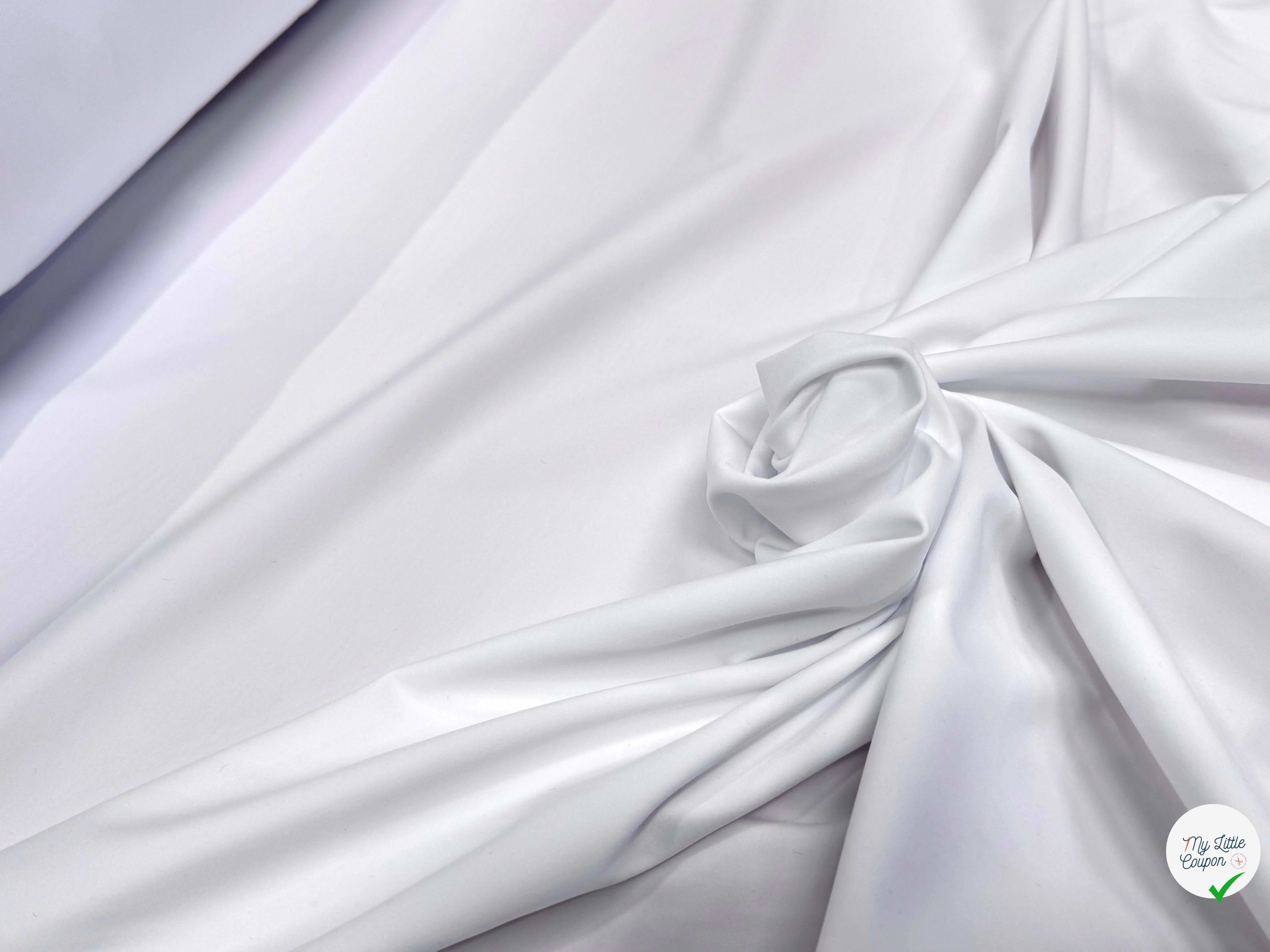 JERSEY POUR BRASSIÈRE YOGA BLANC OPTIQUE LISSE - My Little Coupon