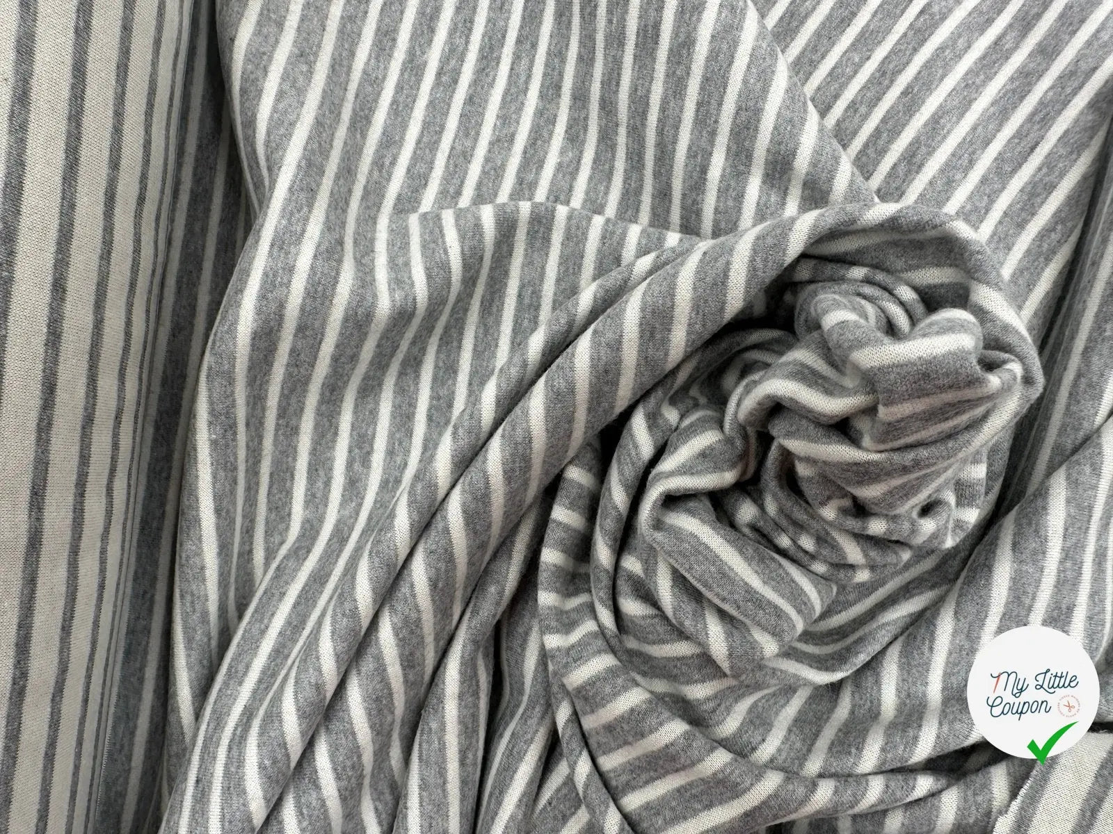 JERSEY TOUT DOUX  ÉCRU ET GRIS MSO