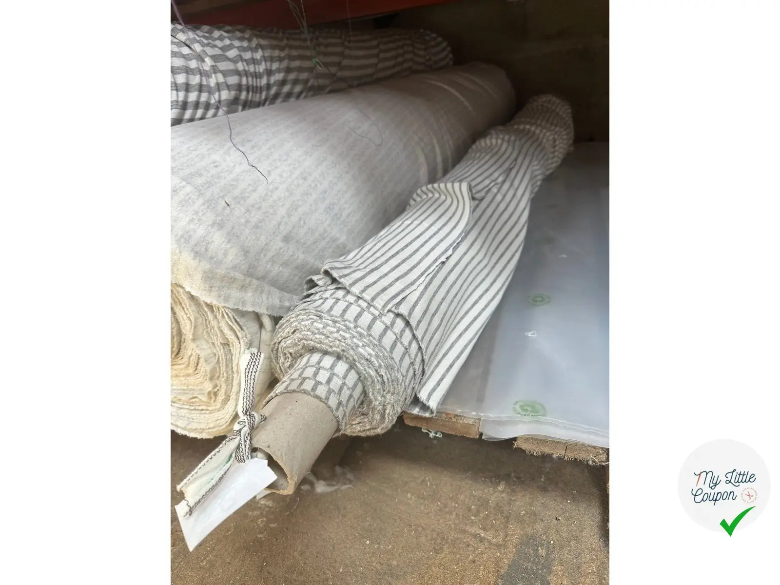 JERSEY TOUT DOUX  ÉCRU ET GRIS MSO