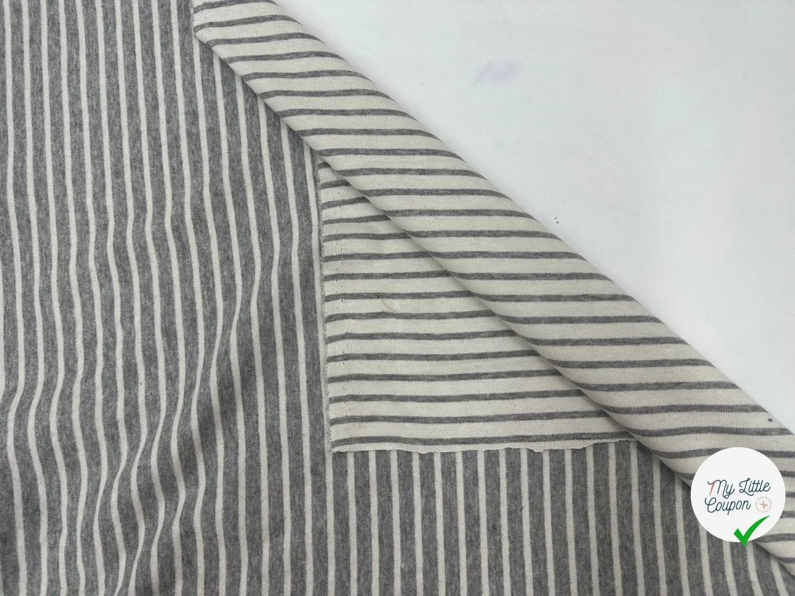 JERSEY TOUT DOUX  ÉCRU ET GRIS MSO
