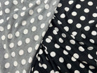 JERSEY VENEZIA NOIR POIS BLANC 1CM MLC INTERN